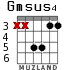 Gmsus4 для гитары - вариант 3