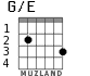 G/E для гитары - вариант 1