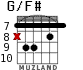 G/F# для гитары - вариант 5