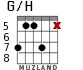 G/H для гитары - вариант 5