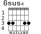 Gsus4 для гитары - вариант 2