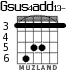Gsus4add13- для гитары - вариант 2