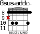 Gsus4add13- для гитары - вариант 3