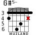 G#5- для гитары - вариант 4
