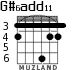 G#6add11 для гитары - вариант 3