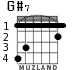 G#7 для гитары - вариант 2