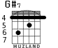 G#7 для гитары - вариант 4