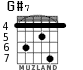 G#7 для гитары - вариант 1
