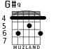G#9 для гитары - вариант 3