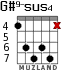 G#9-sus4 для гитары - вариант 4