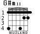 G#m11 для гитары - вариант 2