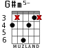 G#m5- для гитары - вариант 3