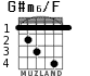 G#m6/F для гитары - вариант 5