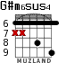 G#m6sus4 для гитары - вариант 1