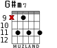 G#m7 для гитары - вариант 6