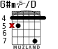G#m75-/D для гитары - вариант 2