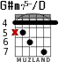 G#m75-/D для гитары - вариант 4