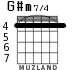 G#m7/4 для гитары - вариант 1