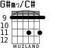 G#m7/C# для гитары - вариант 2