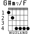 G#m7/F для гитары - вариант 2