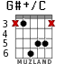 G#+/C для гитары - вариант 3