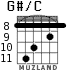G#/C для гитары - вариант 4