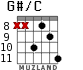 G#/C для гитары - вариант 6
