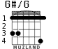G#/G для гитары