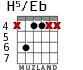 H5/Eb для гитары - вариант 1