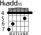 H6add11 для гитары - вариант 1
