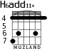 H6add11+ для гитары - вариант 1