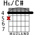 H6/C# для гитары - вариант 1