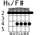 H6/F# для гитары - вариант 1