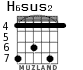 H6sus2 для гитары - вариант 4