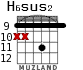 H6sus2 для гитары - вариант 5