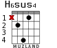 H6sus4 для гитары - вариант 2