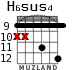 H6sus4 для гитары - вариант 6