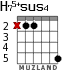 H75+sus4 для гитары - вариант 2