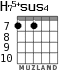 H75+sus4 для гитары - вариант 5