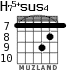 H75+sus4 для гитары - вариант 7