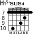 H75+sus4 для гитары - вариант 8
