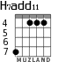 H7add11 для гитары - вариант 3