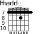 H7add11 для гитары - вариант 5