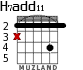 H7add11 для гитары - вариант 1