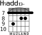 H7add13- для гитары - вариант 6