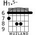 H7+5- для гитары - вариант 4