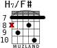 H7/F# для гитары - вариант 6