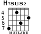 H7sus2 для гитары - вариант 2