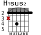 H7sus2 для гитары - вариант 1