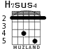 H7sus4 для гитары - вариант 3